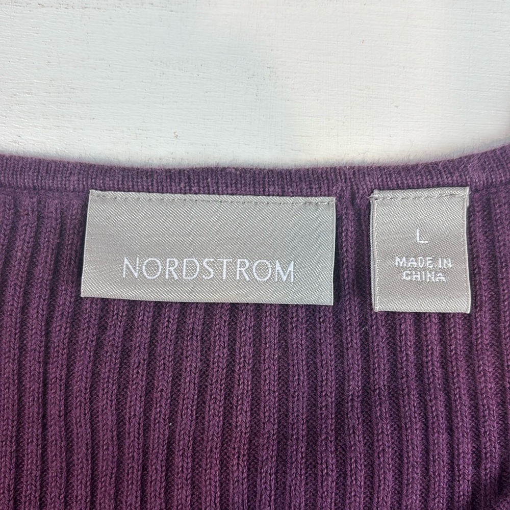 Nordstrom Sweater Womans Large Purple - Picture 4 of 7
